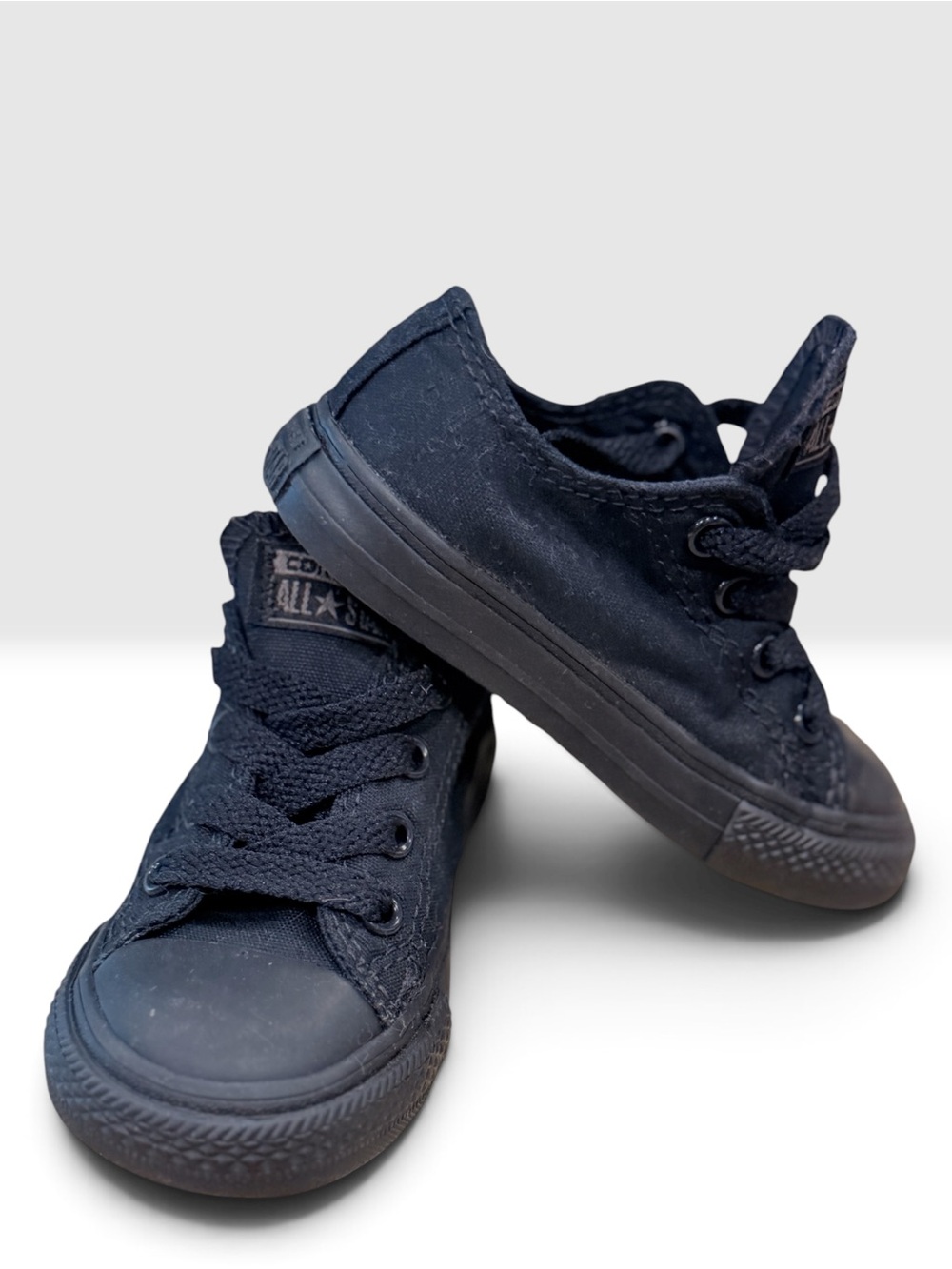 Converse Kids Black Low Top Sneakers